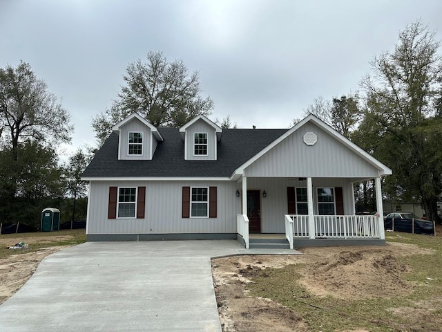 view of front of home with a porch