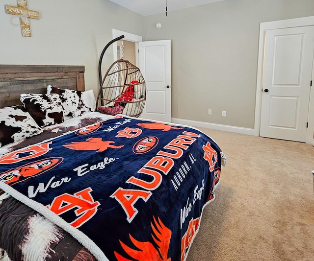 bedroom featuring carpet flooring