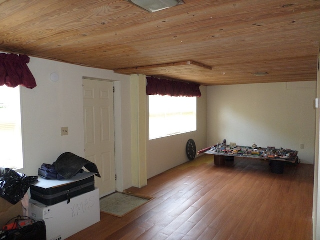 701 Collier St, Bainbridge, GA 39819 - additional living space with wooden ceiling and light wood-type flooring