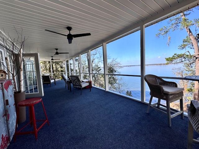 sunroom with a wealth of natural light