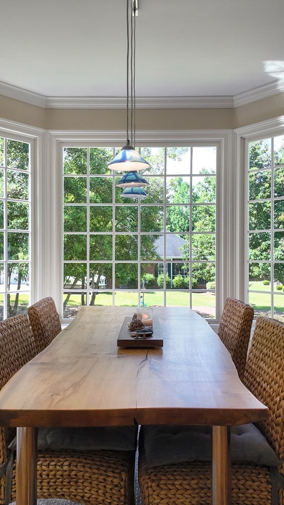 1389 Lake Front Dr, Cairo, GA 39828 - dining room featuring ornamental molding