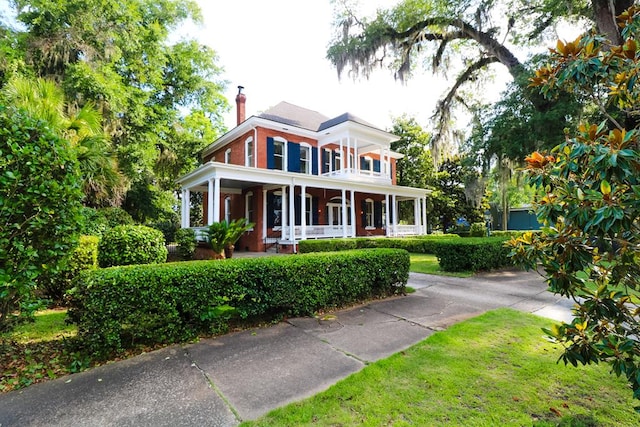 view of front of property with a porch