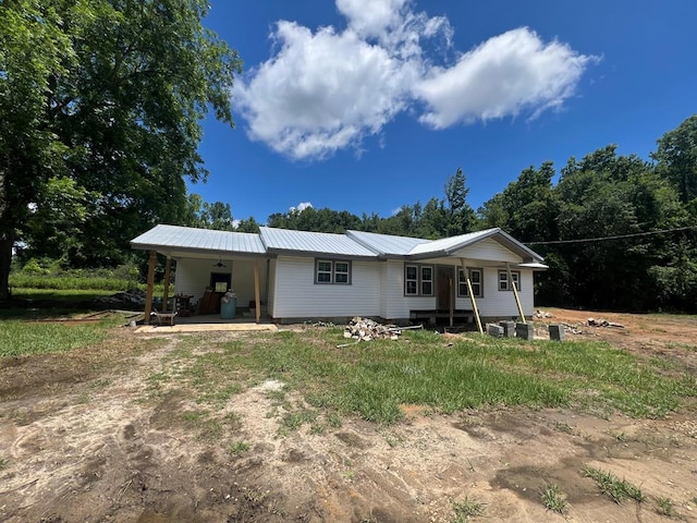 exterior space with a porch