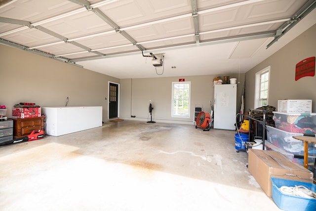 186 Turtle Pond Rd, Bainbridge, GA 39817 - garage with refrigerator and a garage door opener