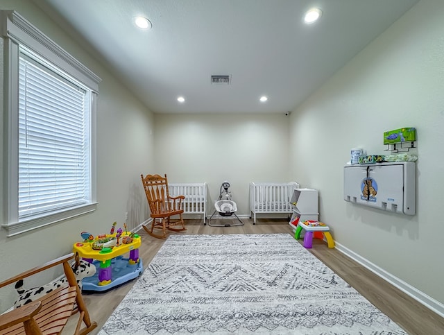 1101 Faceville Hwy, Bainbridge, GA 39819 - recreation room with baseboards, recessed lighting, and wood finished floors