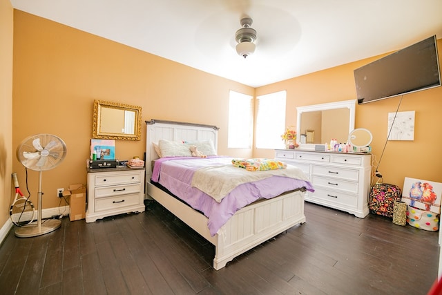 168 Douglas Pointe Dr, Bainbridge, GA 39819 - bedroom featuring dark wood-style flooring and a ceiling fan