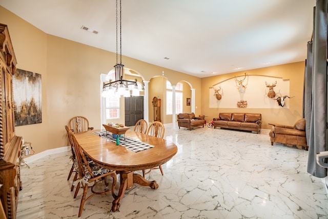 view of dining room