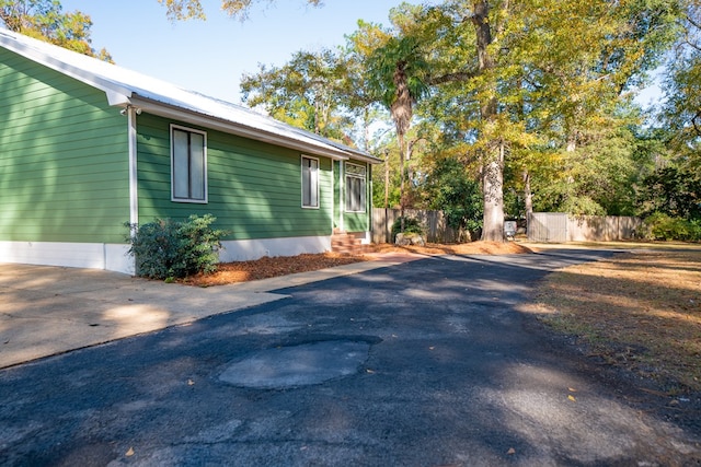 view of property exterior