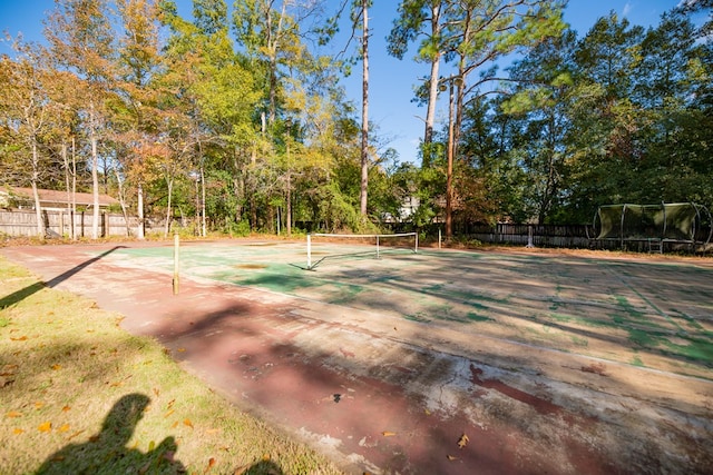 view of tennis court