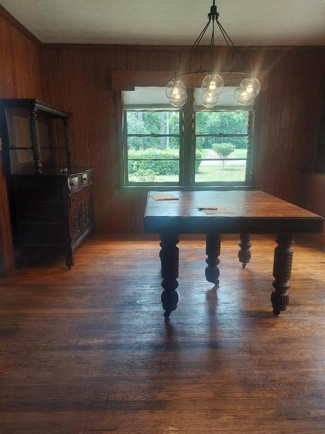 910 S Broad St, Cairo, GA 39828 - dining room with wood finished floors and wooden walls