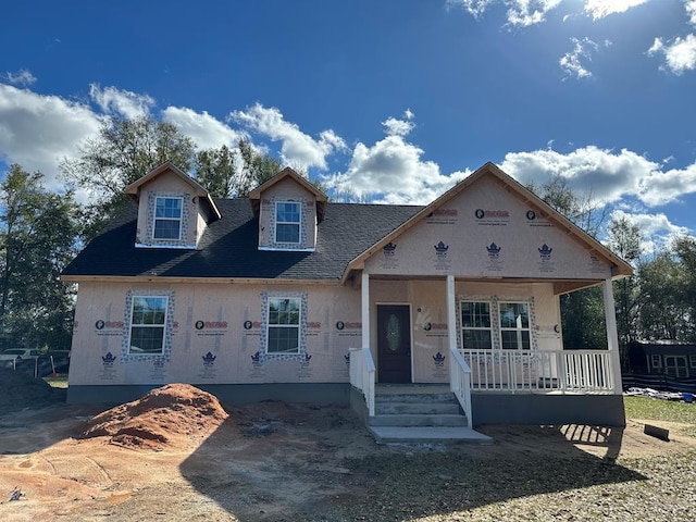 view of front of house with covered porch