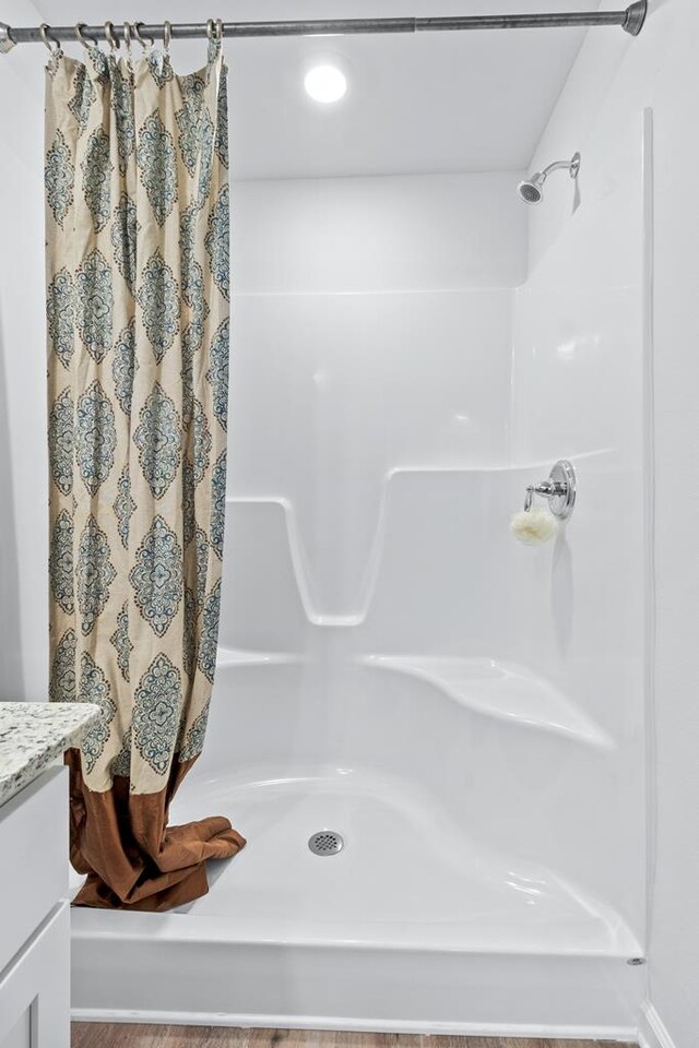 177 Wynn Ct, Bainbridge, GA 39819 - bathroom with a shower stall and vanity