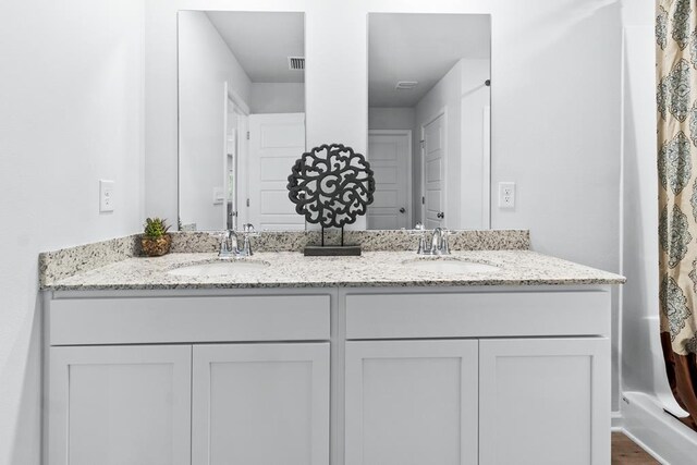 177 Wynn Ct, Bainbridge, GA 39819 - bathroom featuring double vanity, a sink, and visible vents