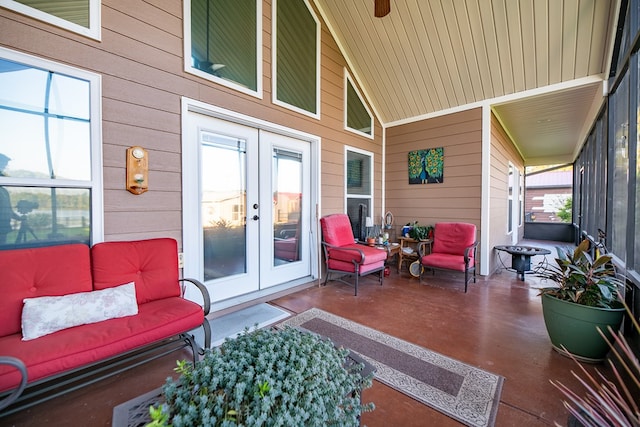 8030 Northwood Dr, Donalsonville, GA 39845 - view of patio with french doors