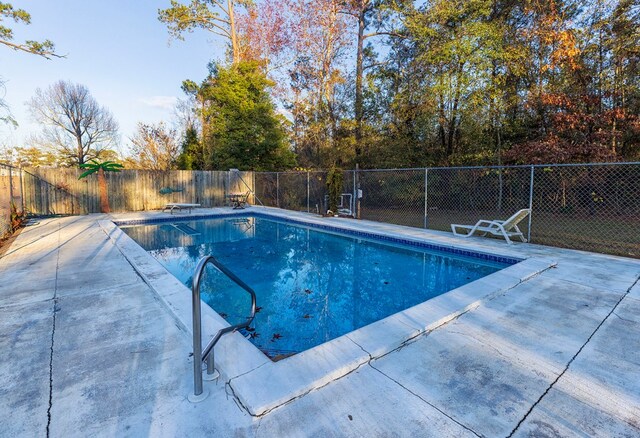 view of pool with a patio