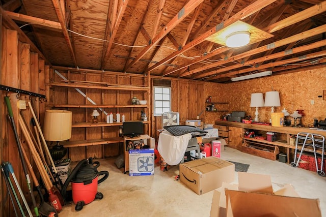 view of basement