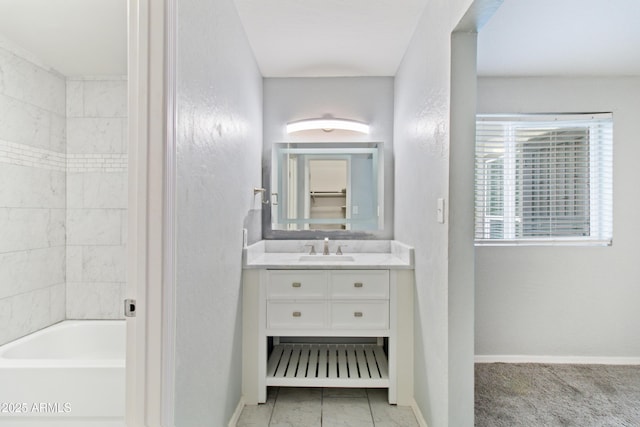 7132 N 63rd Dr, Glendale, AZ 85301 - full bath featuring vanity, baseboards, and shower / bath combination
