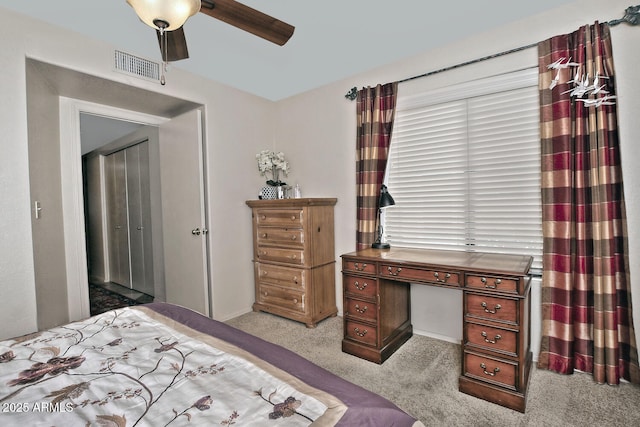 3510 E Hampton Ave Unit 74, Mesa, AZ 85204 - carpeted bedroom with baseboards and a ceiling fan