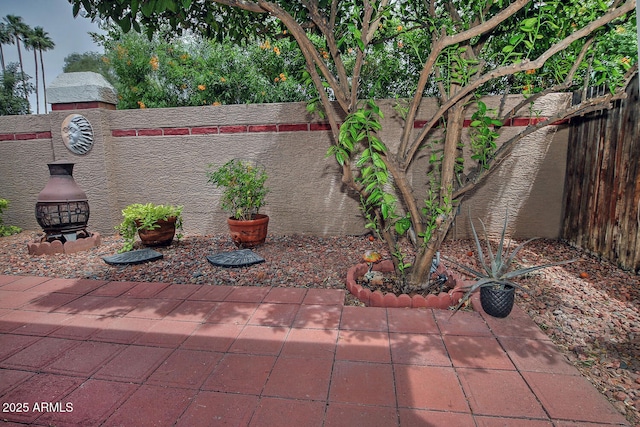 3510 E Hampton Ave Unit 74, Mesa, AZ 85204 - view of patio with a fenced backyard