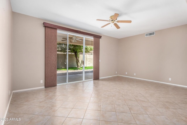 8874 W Piute Ave, Peoria, AZ 85382 - unfurnished room with a ceiling fan, light tile patterned flooring, and baseboards