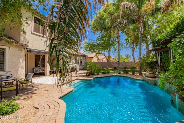 530 S Emerson St, Chandler, AZ 85225 - view of pool featuring a fenced backyard and a patio area