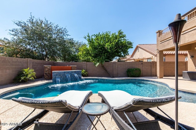 3693 E Sparrow Pl, Chandler, AZ 85286 - view of pool with a patio and a fenced backyard