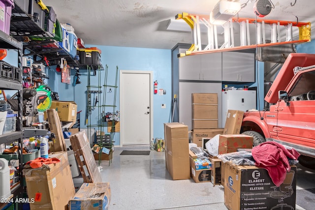 view of storage room