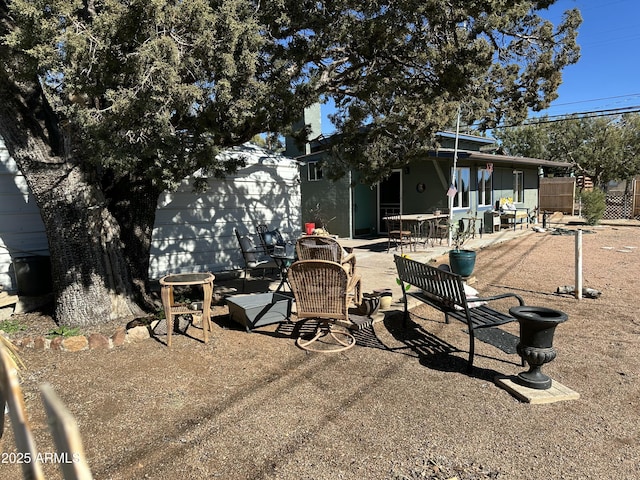 view of yard featuring a patio area