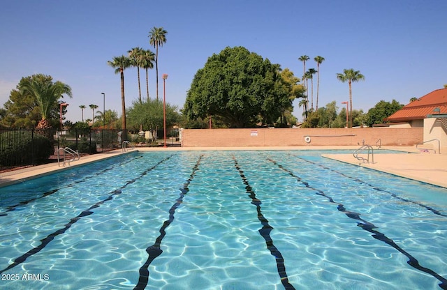 view of pool