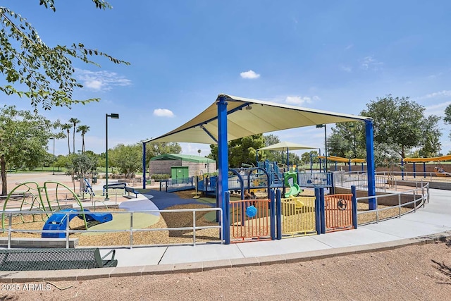 surrounding community featuring a playground