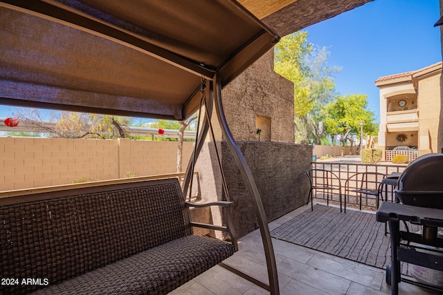 exterior space with grilling area