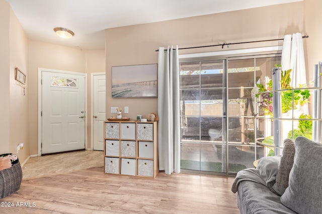 interior space featuring light hardwood / wood-style flooring