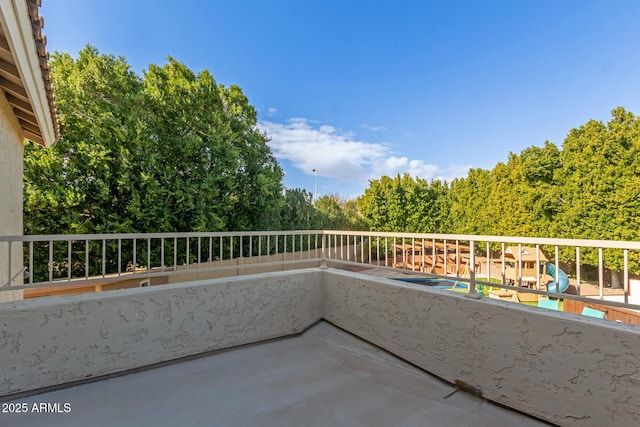 view of balcony