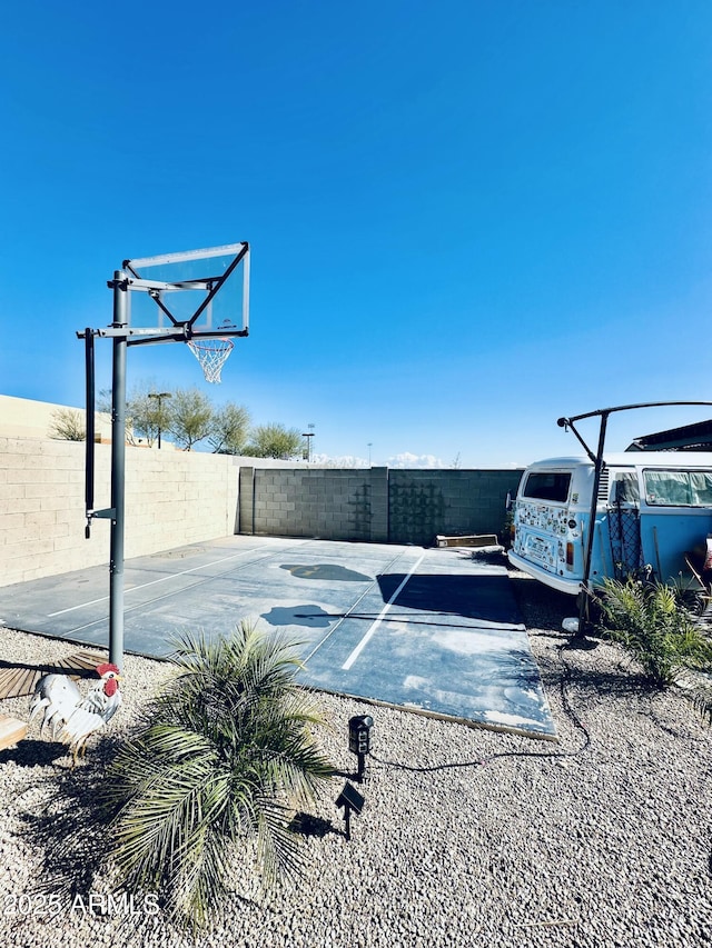 view of sport court