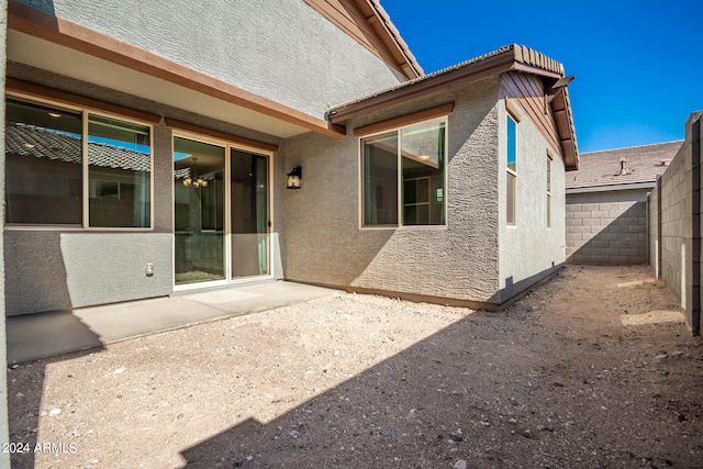 exterior space with a patio