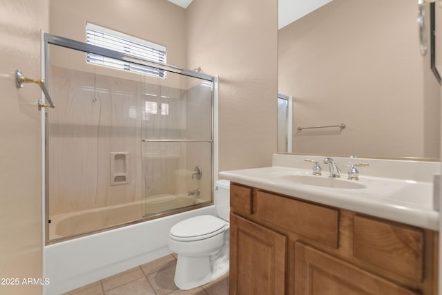 42122 N Anthem Springs Rd, Anthem, AZ 85086 - bathroom featuring vanity, tile patterned floors, and shower / bath combination with glass door
