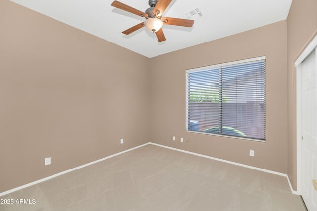 42122 N Anthem Springs Rd, Anthem, AZ 85086 - spare room featuring light carpet and ceiling fan