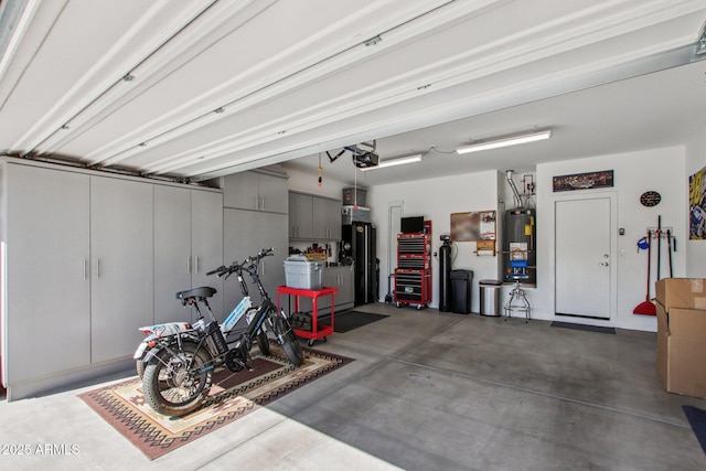 5724 N 108th Ave, Phoenix, AZ 85037 - garage featuring gas water heater, a garage door opener, and water heater