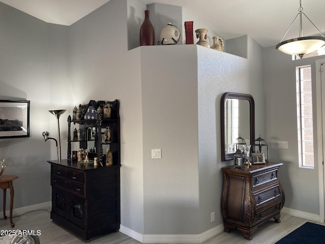 interior space featuring light wood-type flooring