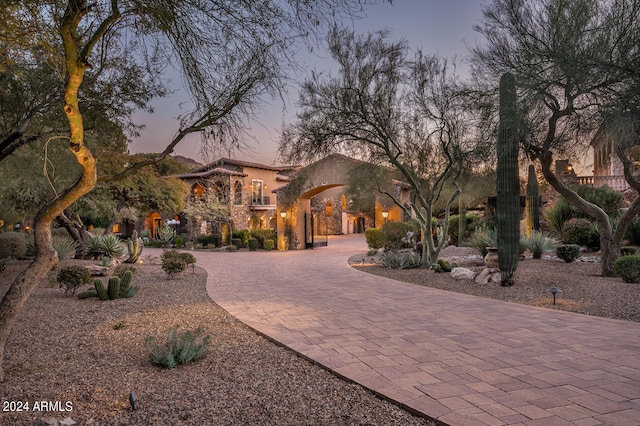 view of mediterranean / spanish home