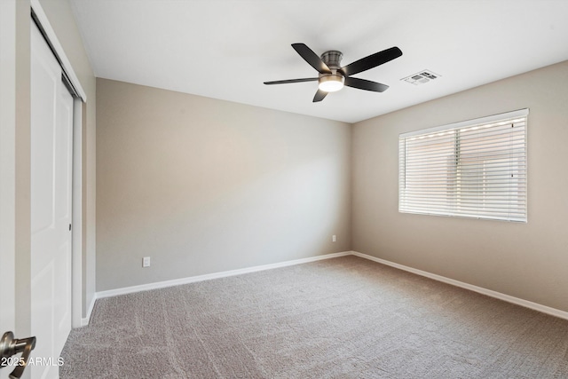 3010 N 37th St Unit 6, Phoenix, AZ 85018 - unfurnished bedroom with a closet, carpet, baseboards, and ceiling fan