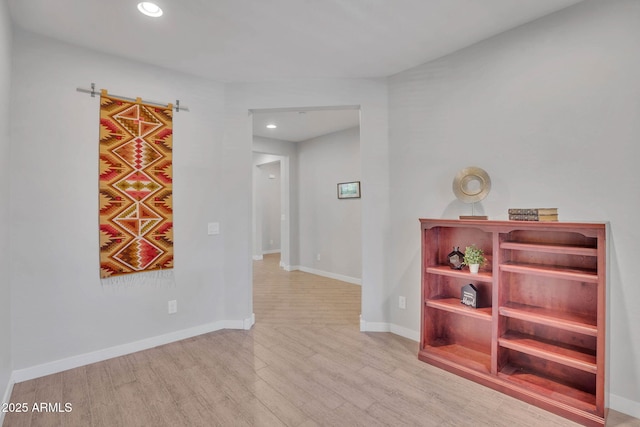 242 N Crosscreek Dr, Chandler, AZ 85225 - spare room featuring light wood finished floors, recessed lighting, and baseboards