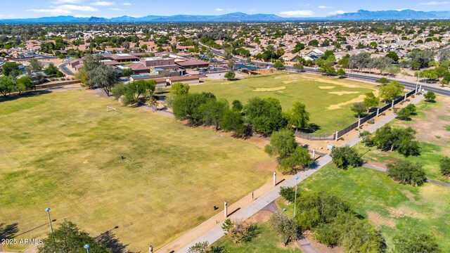 242 N Crosscreek Dr, Chandler, AZ 85225 - aerial view of residential area featuring a mountain backdrop