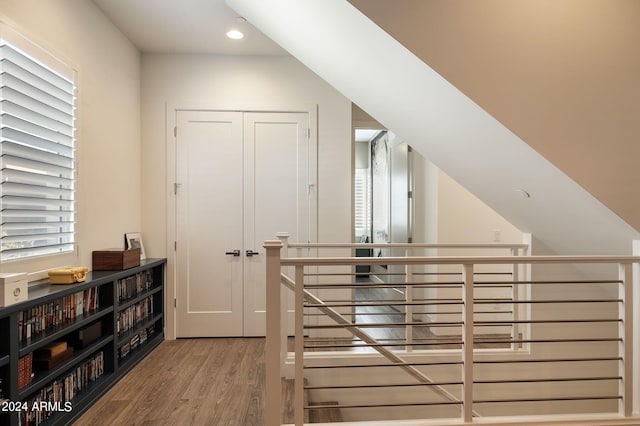 bonus room featuring hardwood / wood-style flooring