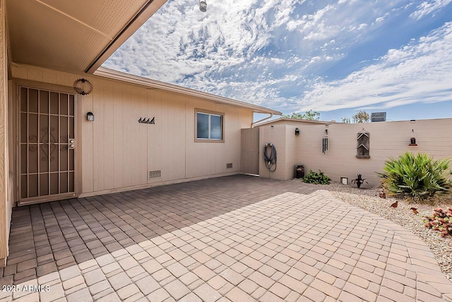 view of patio / terrace with fence