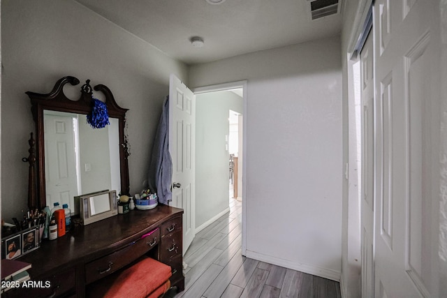 interior space featuring hardwood / wood-style floors