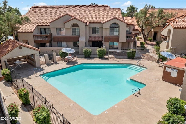 839 S Westwood Unit 154, Mesa, AZ 85210 - community pool featuring a patio area