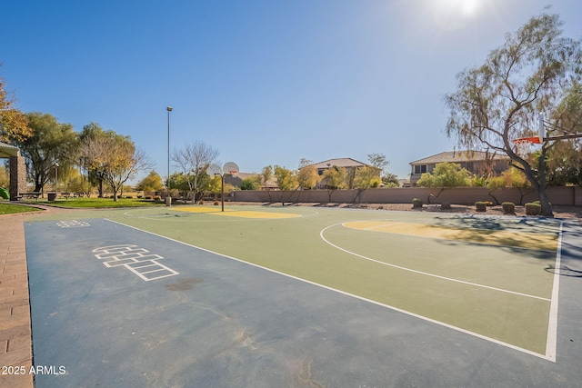 view of basketball court