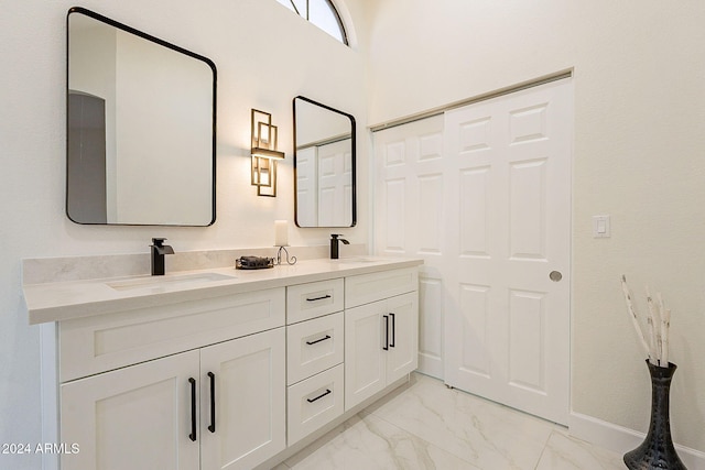 bathroom with vanity