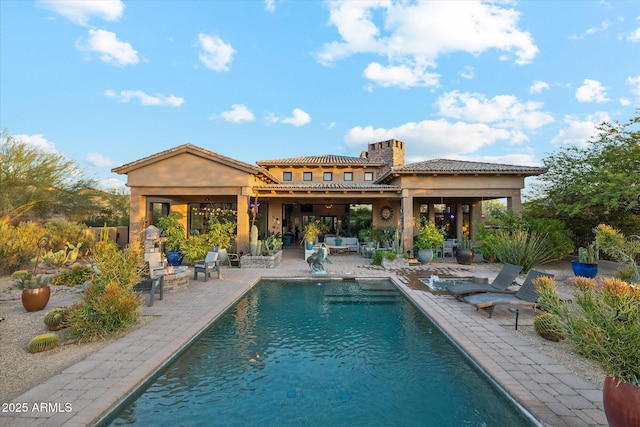 7846 E Wilderness Trl, Gold Canyon, AZ 85118 - swimming pool with a patio area